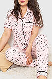 Жіноча піжама з принтом 219RP-218, колір Персиково-чорний, фото 2