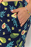 Піжама жіноча батал, колір персиково-синій, 219RM-8005, фото 5