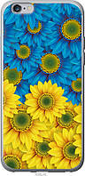 Чехол 2d пластиковый патриотический Endorphone iPhone 6s Plus Жёлто-голубые цветы (1048t-91-2 EM, код: 7945545