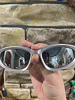 Спортивні дзеркальні окуляри сірі трендові жіночі чоловічі сонцезахисні окуляри бабки мухи 2023 велоспорту