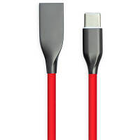 Дата кабель USB 2.0 AM to Type-C 1.0m red PowerPlant (CA911387) and
