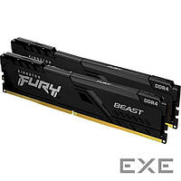 Модуль памяти KINGSTON FURY Beast DDR4 3200MHz 64GB Kit 2x32GB (KF432C16BBK2/64)