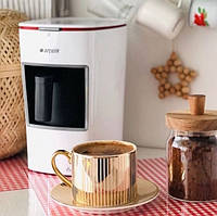 Кавоварка для турецької кави Beko Arcelik 3300 біла, електротурка для кави по-турецьки, напівавтомат "Lv"