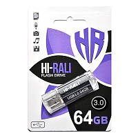 Флеш-накопитель USB3.0 64GB Hi-Rali Corsair Series Black (HI-64GB3CORBK) XN, код: 6707358