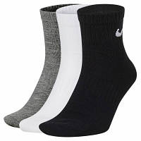 Носки Nike U NK EVERYDAY LTWT ANKLE 3PR SX7677-964 42-46 3 пари Чорний/Білий/Сірий (194955549469) ТЦ Арена