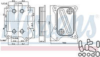Масляный радиатор OPEL COMBO / FORD KA (RU8) / FIAT 500 (312_) 1996-2017 г.