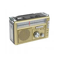 Портативное радио Golon RX-382 MP3 USB с фонариком Gold KS, код: 7846611