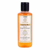 Натуральное средство для умывания с Апельсином и Лемонграссом (210 мл), Herbal Face Wash Orange & Lemongrass,