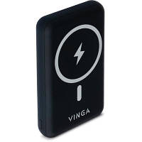 Батарея универсальная Vinga 10000 mAh Wireless Magnetic QC+PD (VPBAMS10BK) and