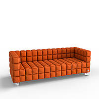 Трехместный диван KULIK SYSTEM NEXUS Ткань 3 Оранжевый (hub_ZSie59759) ZZ, код: 1762471