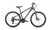 Велосипед горный 29 Spelli SX-2700 disk 19" темно-серый с оранжевым