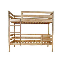 Двухъярусная деревянная кровать для подростка с ящиками Sportbaby 190х80 см лакированная baby PM, код: 8264161