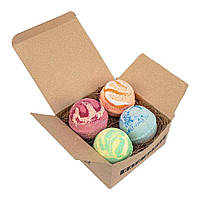 Набор ароматических бомбочек для ванны (4 х 60 г), Aromatic Orange Aqua Bath Bombs Set, Home Boutique Под