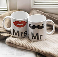 Парные чашки Mrs & Mr and