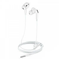 Навушники HOCO M101 Pro Crystal sound wire-controlled earphones with microphone White