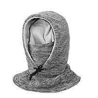 Флисовый капюшон с мехом Бандана-трансформер Универсальный серый (btr-f-03) TR, код: 7687447