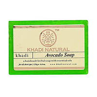 Натуральное мыло ручной работы с Авокадо: для защиты и увлажнения кожи (125 г), Avocado Soap Hand made, Khadi