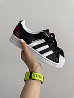 ADIDAS SUPERSTAR THE ORIGINALS BLACK / WHITE / RED premium 40 m