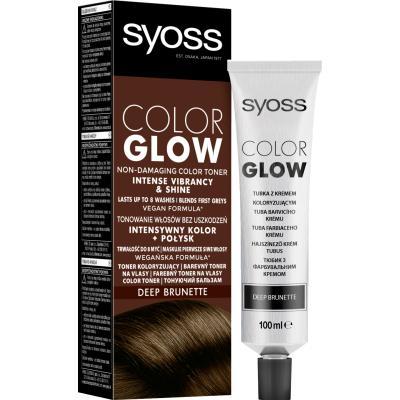 Відтінковий бальзам Syoss Color Glow Deep Brunette — Насичений Каштановий 100 мл (9000101679403) and