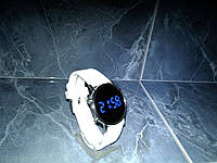 Часы наручные Led Watch Mirror Силиконовый ремешок