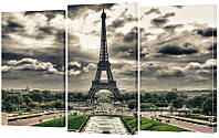 Модульная Картина Декор Карпаты Классическая Коллекция 163х99 см Париж с Высоты (hub_QuZy14621)