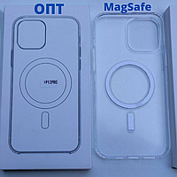 Чехол для телефону Apple з підтримкою MagSafe MHLM3 12 /12 Pro/12 Pro Max для iPhone прозорий ОПТОМ на Айфон