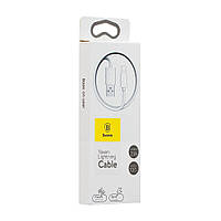 USB кабель Baseus CALUN Lightning (1м, білий)