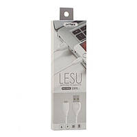 USB кабель Remax RC-050i Lesu Lightning (1м, білий)