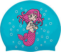 Шапочка для плавания детская Aqua Speed Kiddie Mermaid (original) для бассейна, силикон
