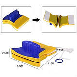 Магнітна щітка для миття вікон Double Faced Glass Wiper, фото 8