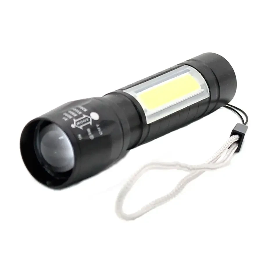 Ручний кишеньковий ліхтарик BL-911 з USB-зарядкою, фото 1
