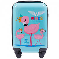 Чемодан детский Wings Фламинго Голубой (310003115) BK, код: 1519862