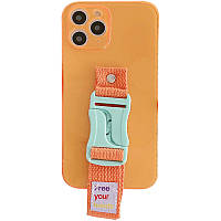 Чехол с цветным ремешком Epik Handfree Apple iPhone 11 Pro 5.8" Оранжевый 1187128