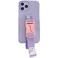 Чехол с цветным ремешком Epik Handfree Apple iPhone 11 Pro 5.8" Фиолетовый 1187130