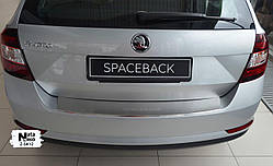 Накладки на бампер з загином для SKODA Rapid spaceback з 2013 р. (NataNiko)