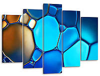 Модульная картина Декор Карпаты на холсте Абстракция - стекляшки 80x125 см MK50208