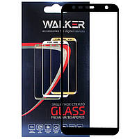 Защитное стекло Walker 3D Full Glue для Samsung Galaxy J6 Plus J4 Plus J4 Core Black EM, код: 7338861