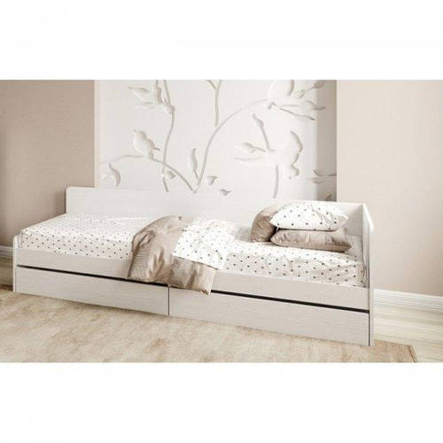 Односпальная кровать с ящиками Эверест Соната-800 80х190 см нимфея ...