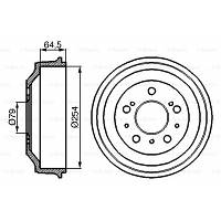 Тормозной барабан Bosch 0 986 477 098 - Топ Продаж!