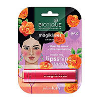 Бальзам для губ Слива (4 г), Magikisses Lip Balm Plum Lush,  Biotique Під замовлення з Індії 45 днів. Безкоштовна доставка.