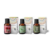 Набор эфирных масел: Роза, Чайное дерево, Душица (3 шт), Essential Oils: Rose, Tea Tree, Oregano Set of 3, Под