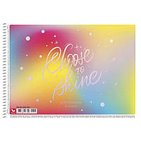 Альбом для рисования Choose to shine Школярик PB-SC-030-565-2, 30 листов, 120г/м2, Vse-detyam