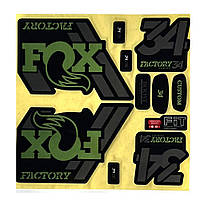 Наклейки на раму велосипеда Giant Fox FGT-009 Зеленые SP, код: 7847701