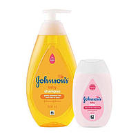 Набор для ухода за детскими волосами и кожей (500 мл + 100 мл), Baby Shampoo & Lotion Set, Johnson s Baby Под