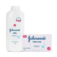 Набор для ухода за детской кожей (400 г + 100 г), Baby Powder & Soap Set, Johnson s Baby Под заказ из Индии