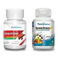 Набор Гепатонер + Спектрум46 (2 x 60 таб), Hepatoner + Spectrum46 Set, Nutrigrams Под заказ из Индии 45 дней.