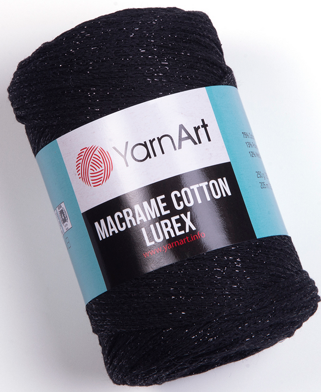 Пряжа Macrame cotton Lurex-722