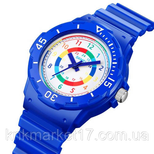 Дитячий спортивний водонепроникний (50м) кварцовий годинник Skmei 2012BU Blue, фото 1
