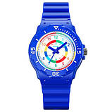 Дитячий спортивний водонепроникний (50м) кварцовий годинник Skmei 2012BU Blue, фото 2