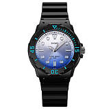 Дитячий спортивний водонепроникний (50м) кварцовий годинник Skmei 2012BKBU Black-Blue, фото 2